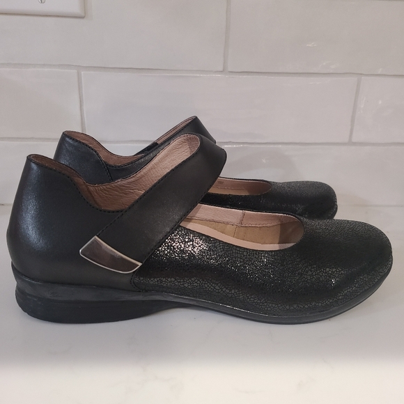 Dansko Audrey Mary Jane Black Leather Shoes Size 41 | 10.5 - 11 - Picture 5 of 16